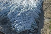 Glacier des Bossons (Chamonix) vue aérienne